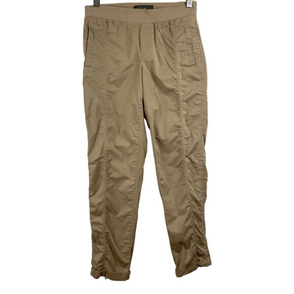 Eddie Bauer Womens Size 2 Tan Brown Lightweight Cuffed Straight Chino Pants - Picture 1 of 11